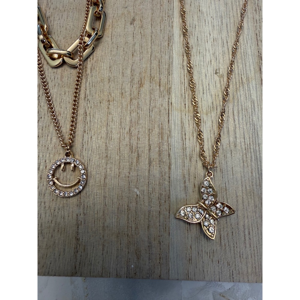 Charming Charlie's NEW Hypoallergenic Gold Tone Necklace & Earrings Set - Picture 2 of 4